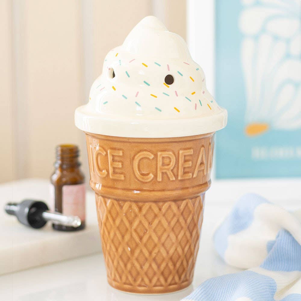 Quemador de aceite en forma de cono de helado