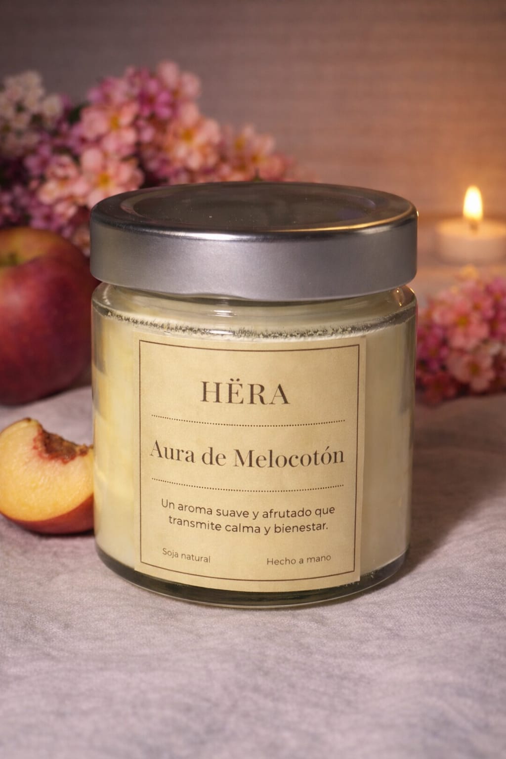 Peach Aura – Hëra Scented Candle