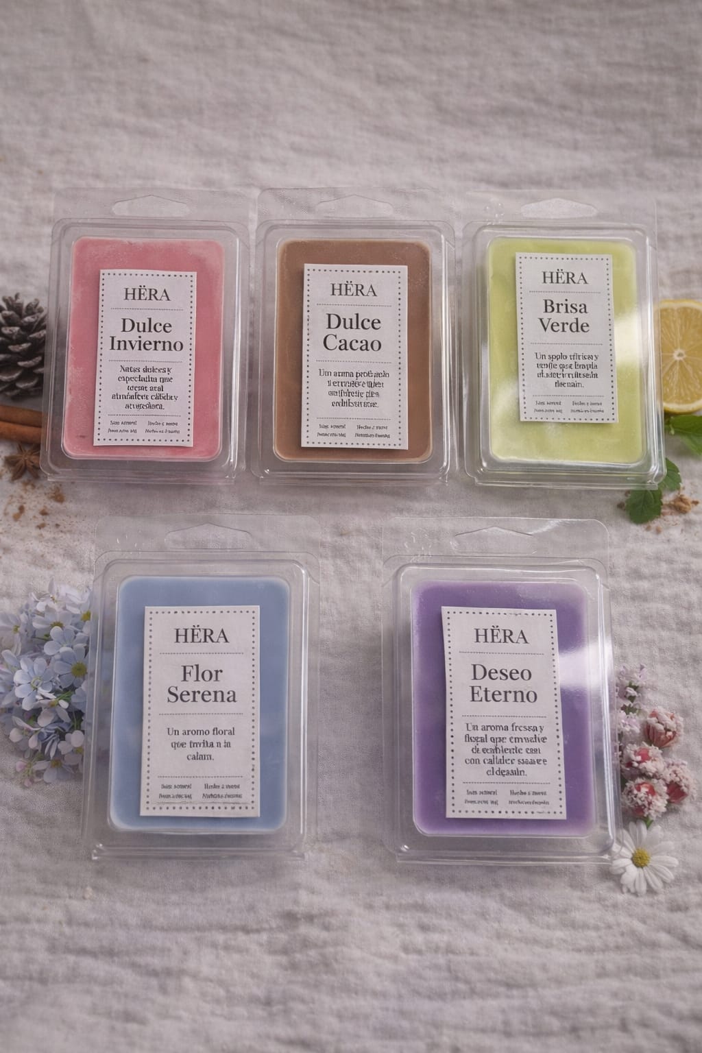 Hëra Welcome Pack — 5 Essential Wax Melts + Surprise Gift